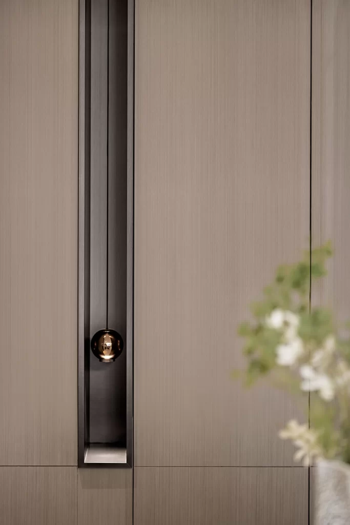 Minimalist Contemporary Neutral Beige Metal Accents