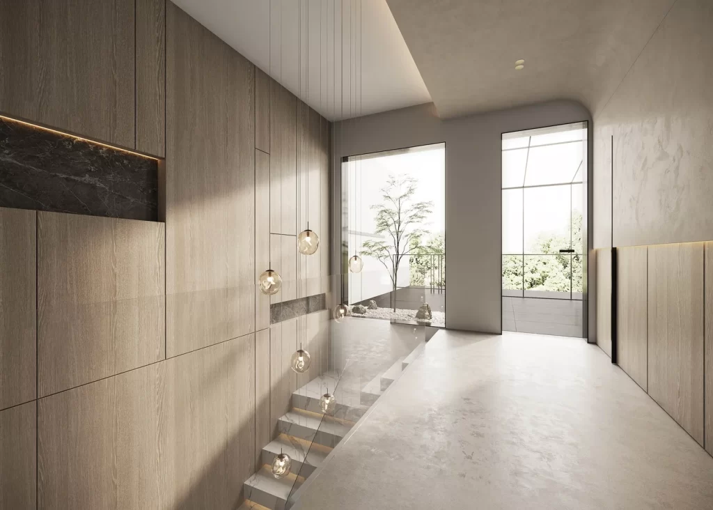Minimalist Contemporary Study Neutral Wood