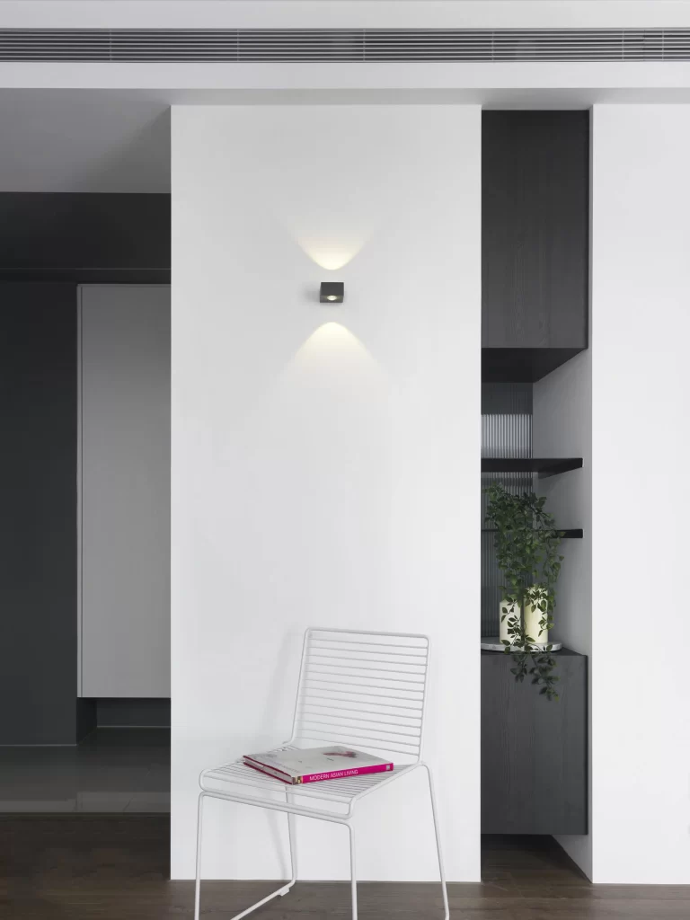 Minimalist Contemporary White Black Neutral Metal