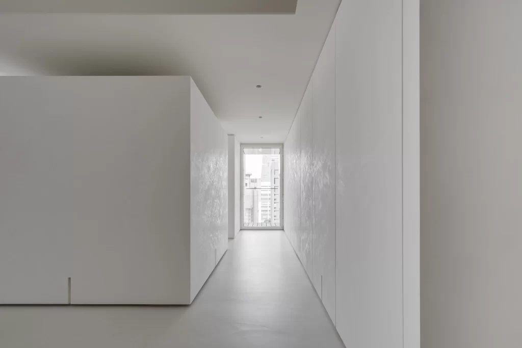 Minimalist Corridor White Neutral Clean Lines Simple