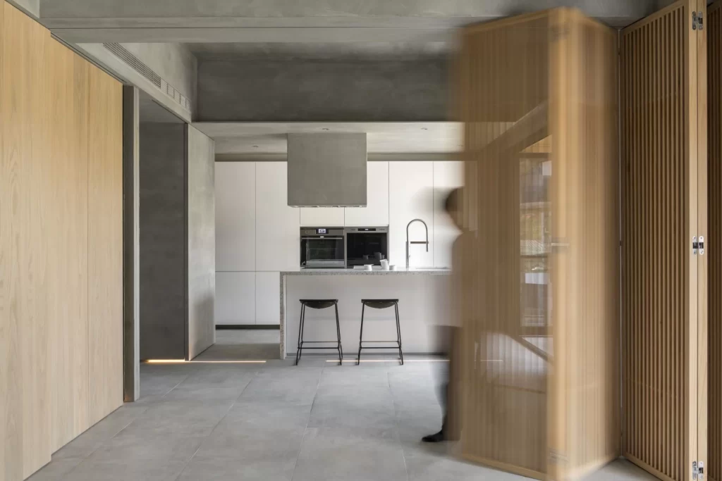 Minimalist Kitchen Neutral Grey White Light Wood