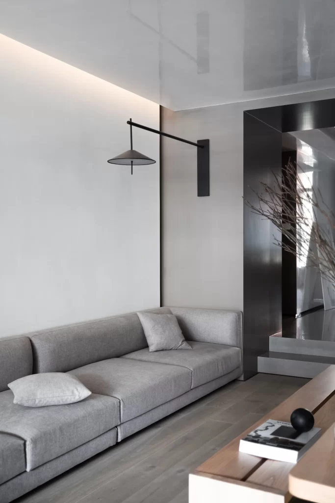 Minimalist Living Room Grey Neutral Light Wood