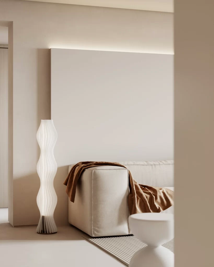 Minimalist Living Room Neutral White Soft Textures