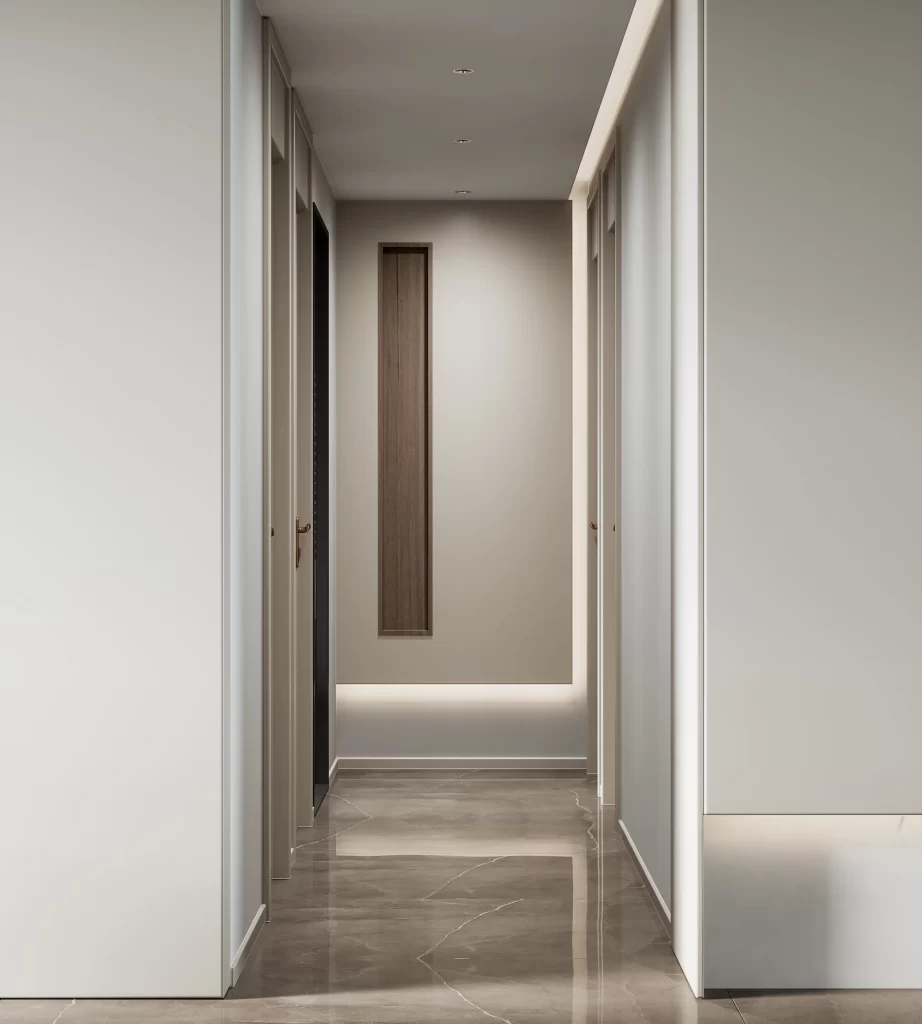 Minimalist Modern Hallway Neutral Beige