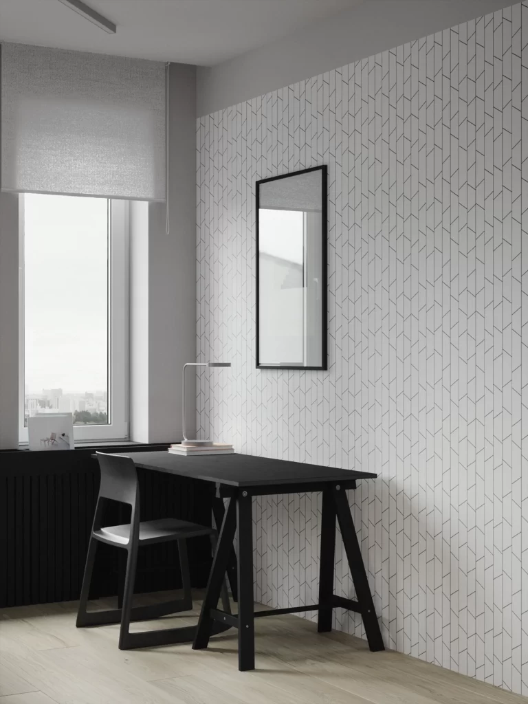 Minimalist Office Monochrome Neutral Geometric Patterns