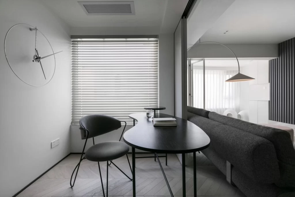 Minimalist Office Neutral Black White Simple Functional