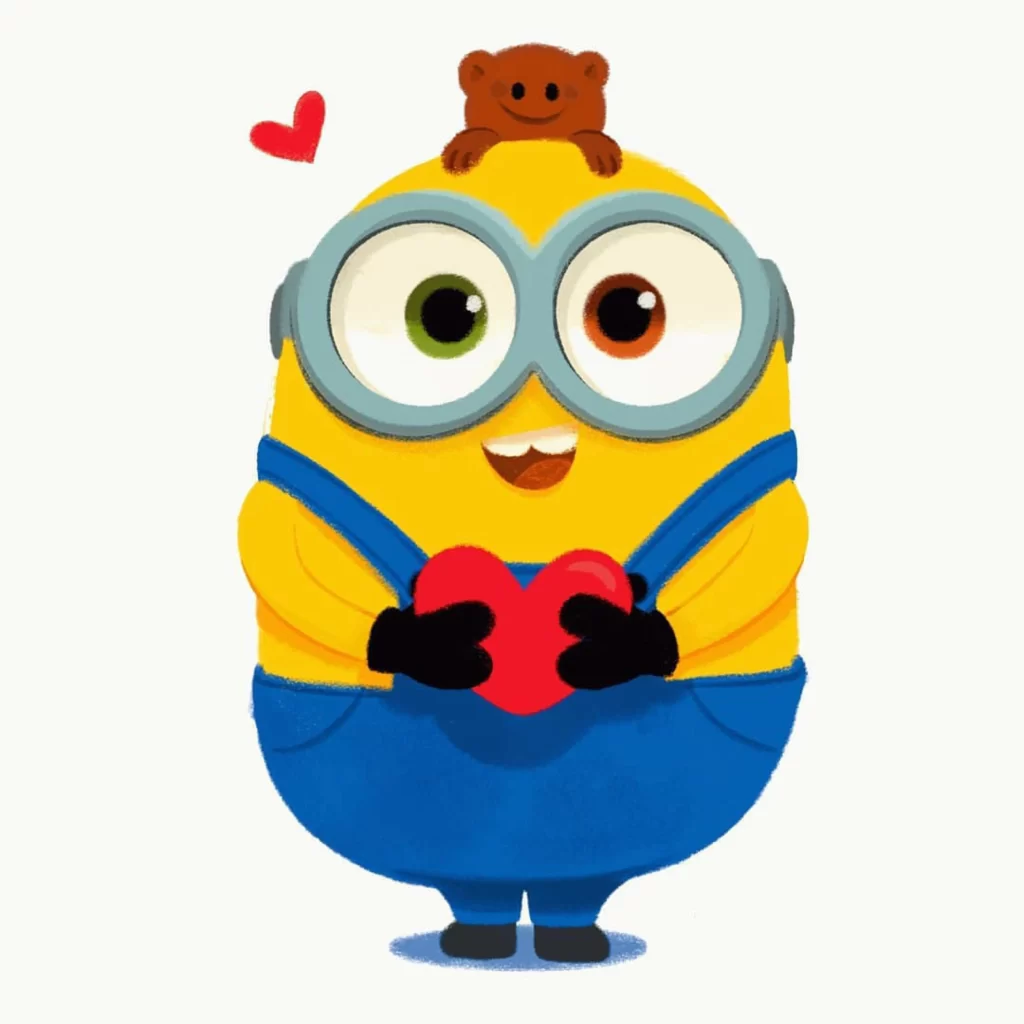 Minion Teddy Bear Heart Love Emotion Eleonore Pelluau