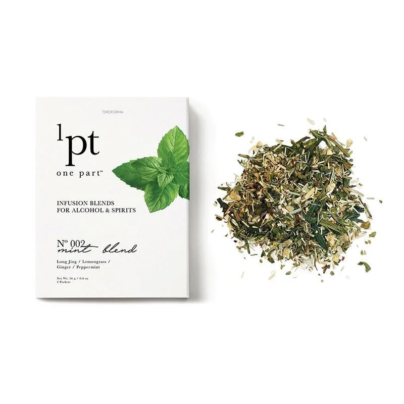 Mint Blend Infusion Alcohol Spirits Green White Minimalist Design