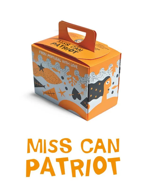 Miss Can Patriot Colorful Illustration Portugal