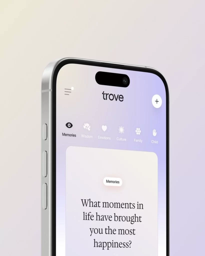 Mobile App Memories Happiness Questions Trove
