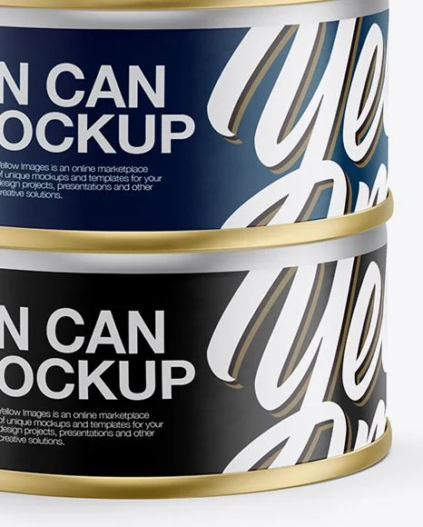 Mockup Can Design Template
