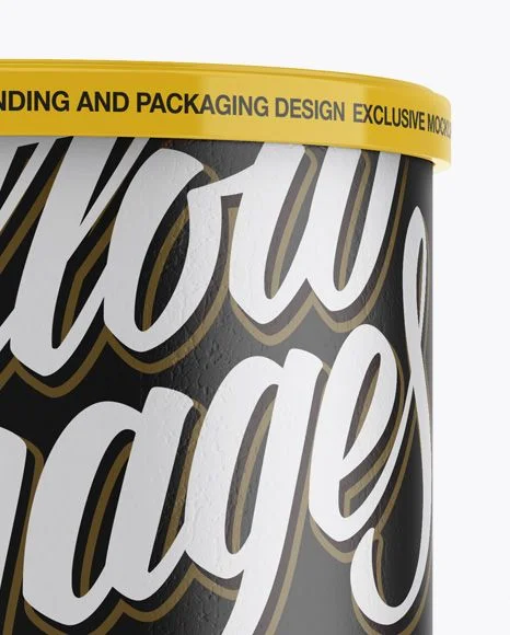 Mockup Packaging Design Yellow Black White