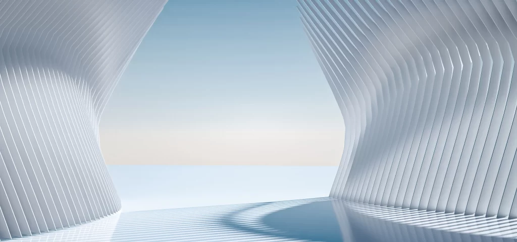 Modern Architecture Minimalist Design Light and Shadow Geometric Patterns Futuri
