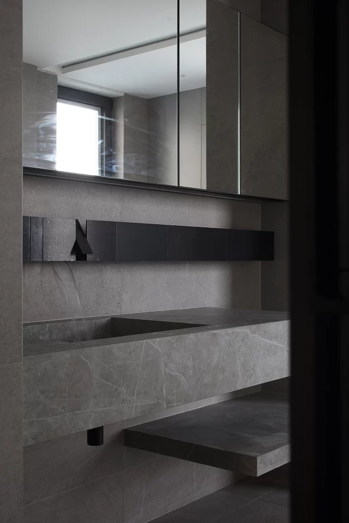 Modern Bathroom Neutral Grey Minimalist Sleek