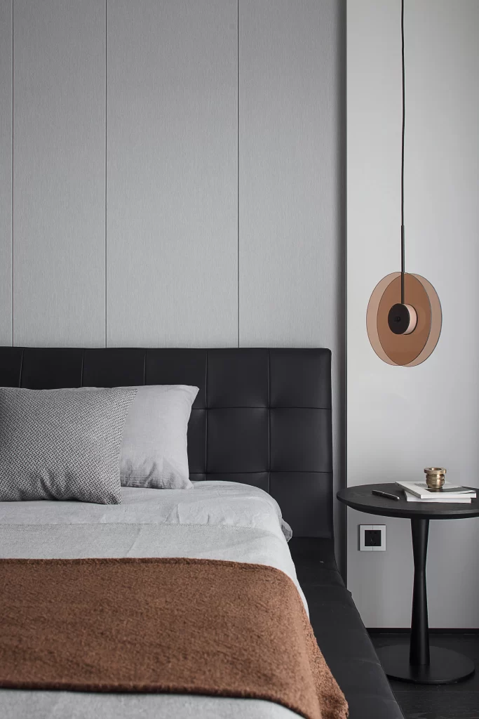 Modern Bedroom Neutral Black Brown Simple