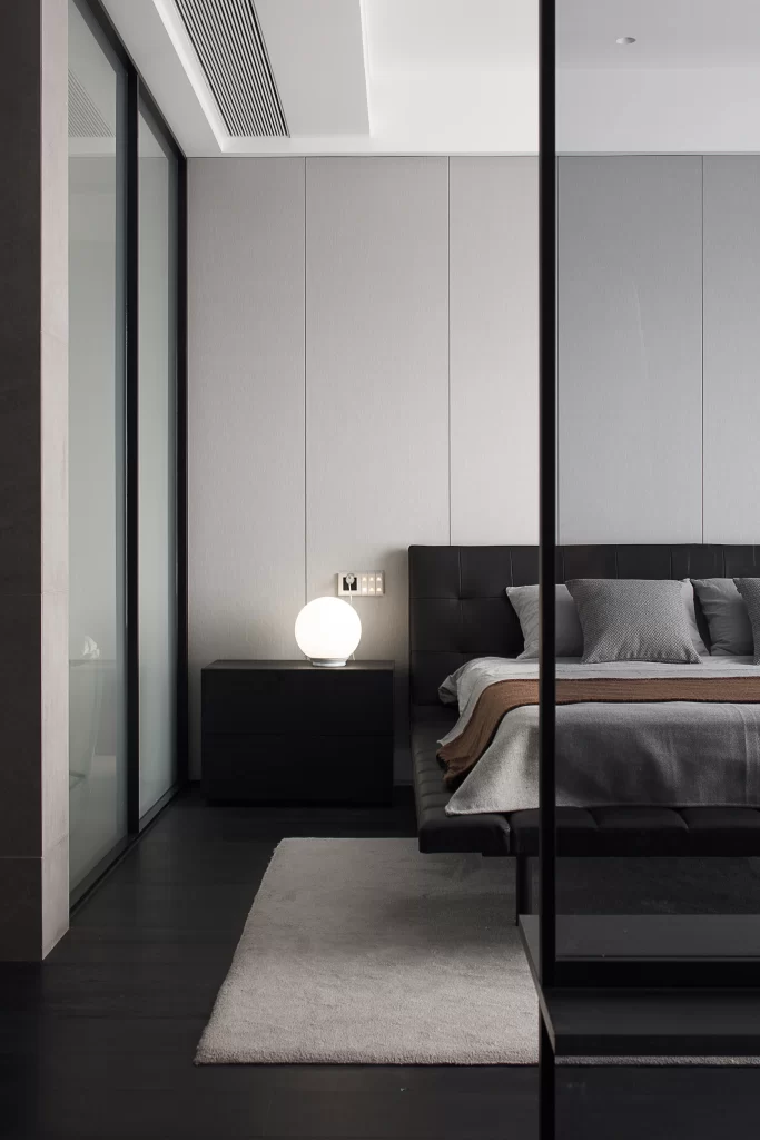 Modern Bedroom Neutral Black White Minimalist