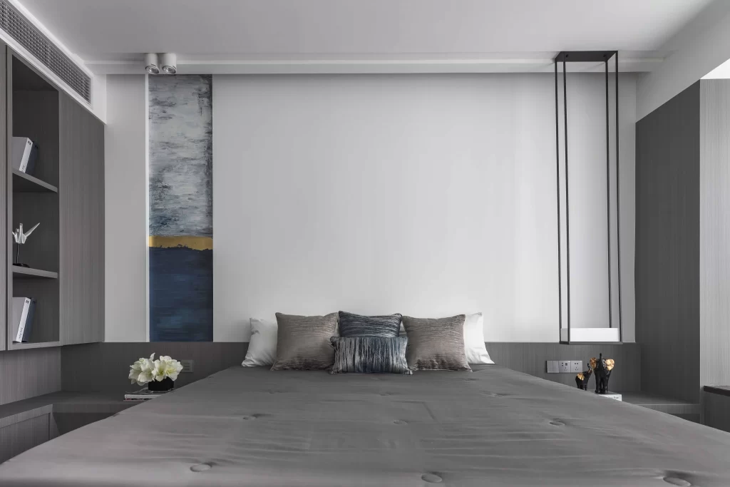 Modern Bedroom Neutral Gray Minimalist Simple