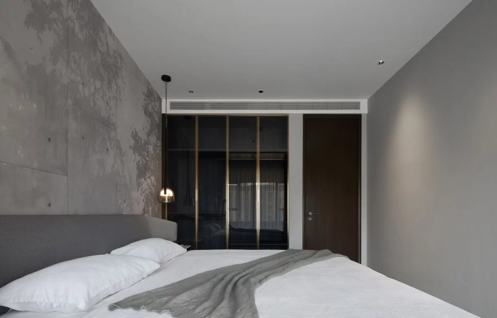 Modern Bedroom Neutral Gray White Minimalist