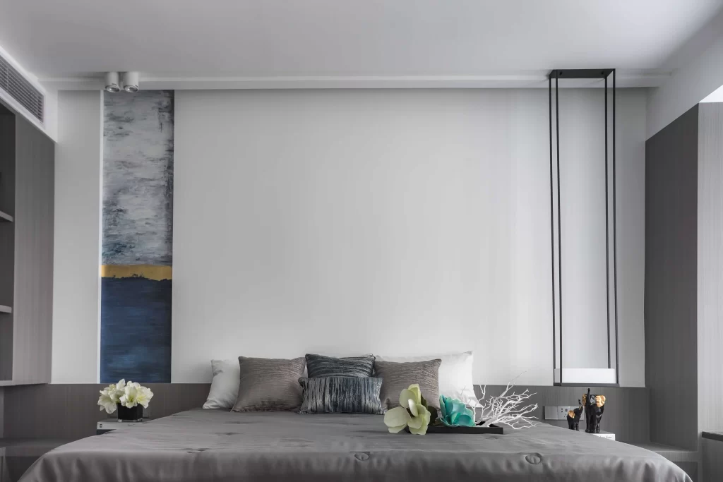 Modern Bedroom Neutral Grey White Minimalist
