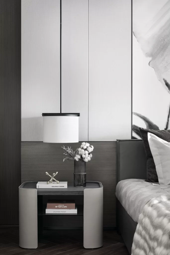 Modern Bedroom Neutral Tones Minimalist Lighting Textured Accents