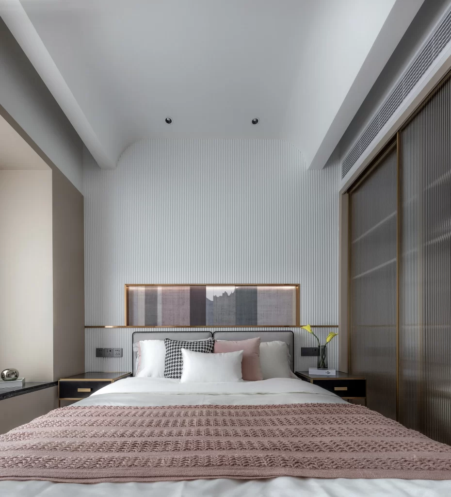 Modern Bedroom Neutral Tones Soft Textures Minimalist Design