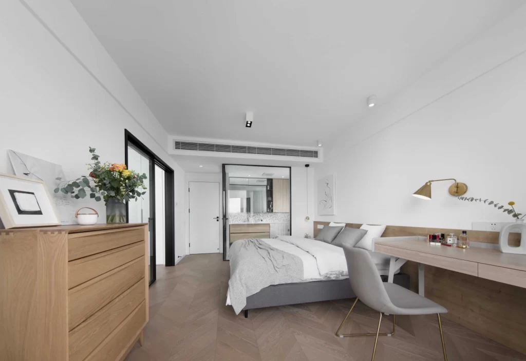 Modern Bedroom Neutral White Wood Minimalist