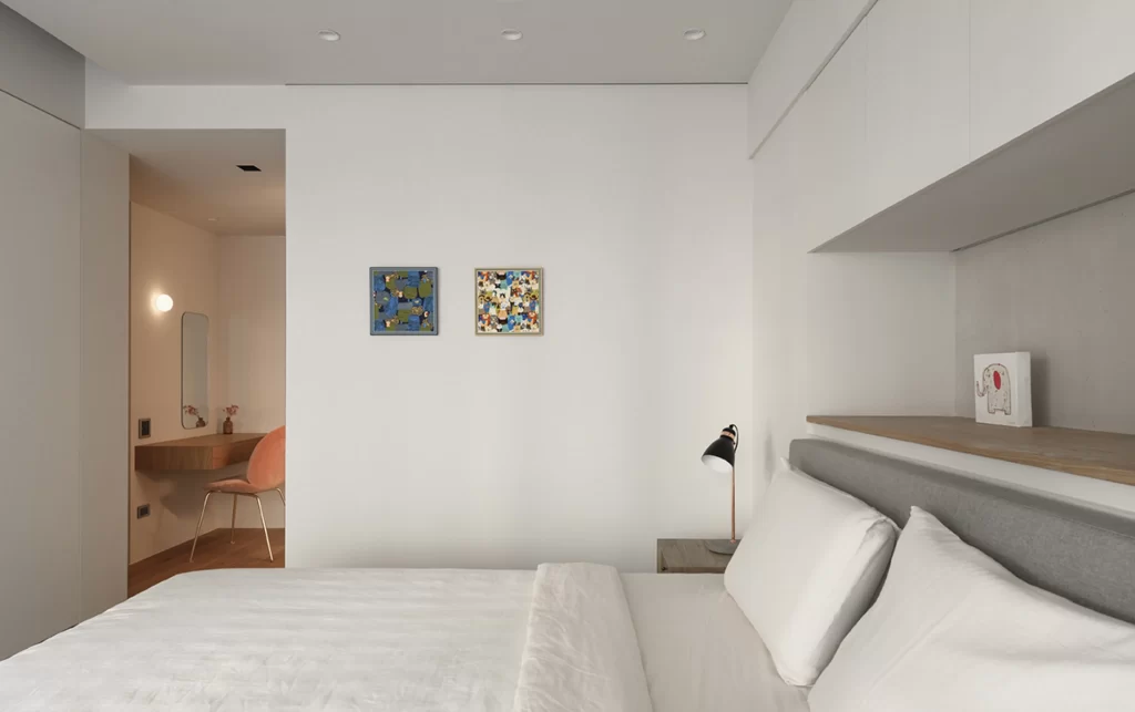 Modern Bedroom White Neutral Simple Minimalist