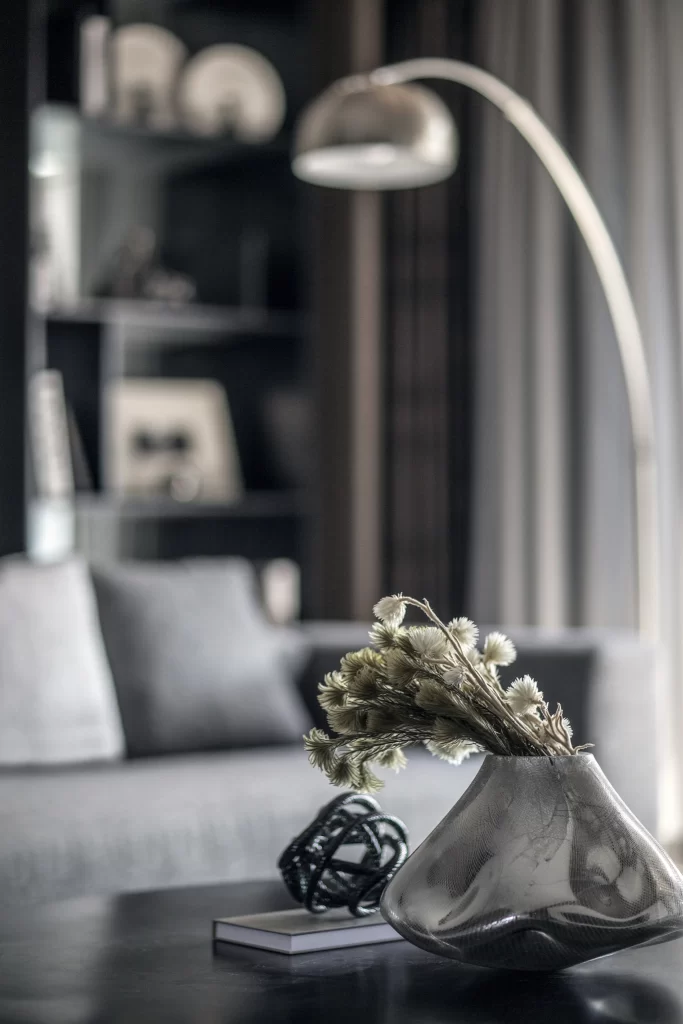 Modern Elegance Neutral Tones Glass Vase Sculpture