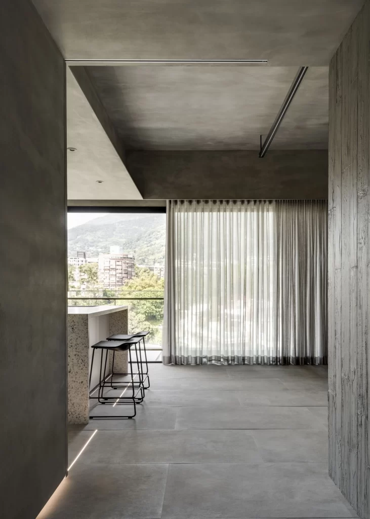 Modern Industrial Kitchen Gray Concrete Minimalist