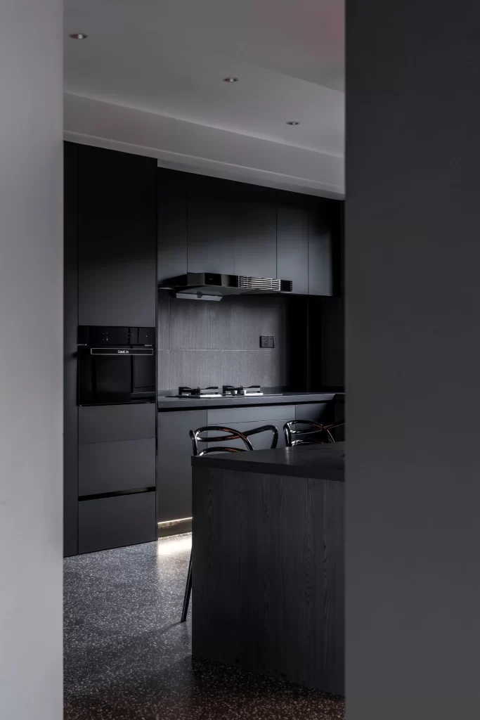 Modern Kitchen Black Matte Minimalist Stainless Steel