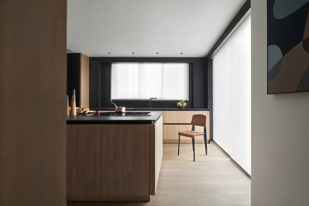 Modern Kitchen Neutral Black Wood Minimalist