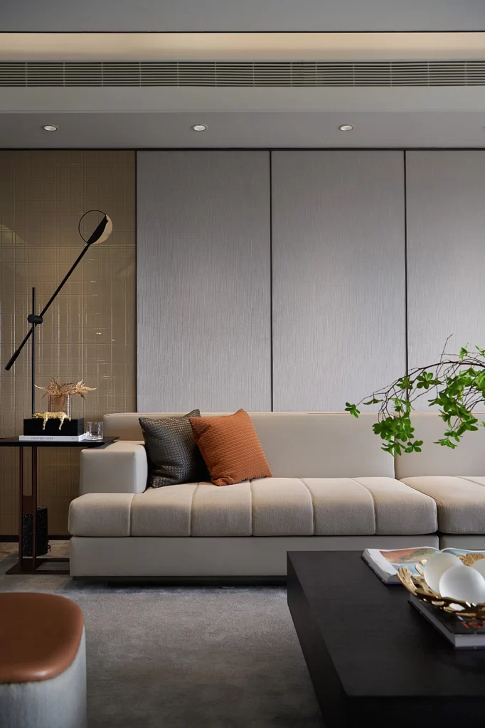 Modern Living Room Neutral Beige Soft Textures Minimalist