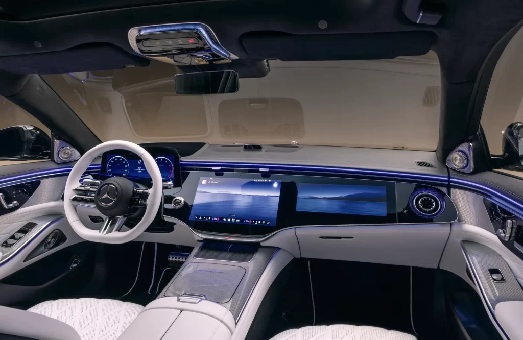 Modern Luxury Car Interior Dashboard