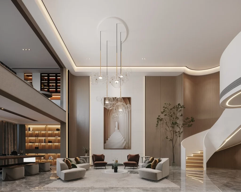 Modern Luxury Living Room Neutral Warm Tones