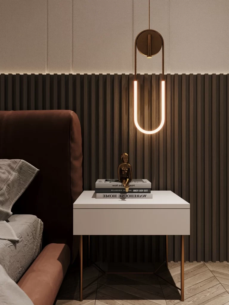 Modern Minimalist Bedroom Neutral Bronze