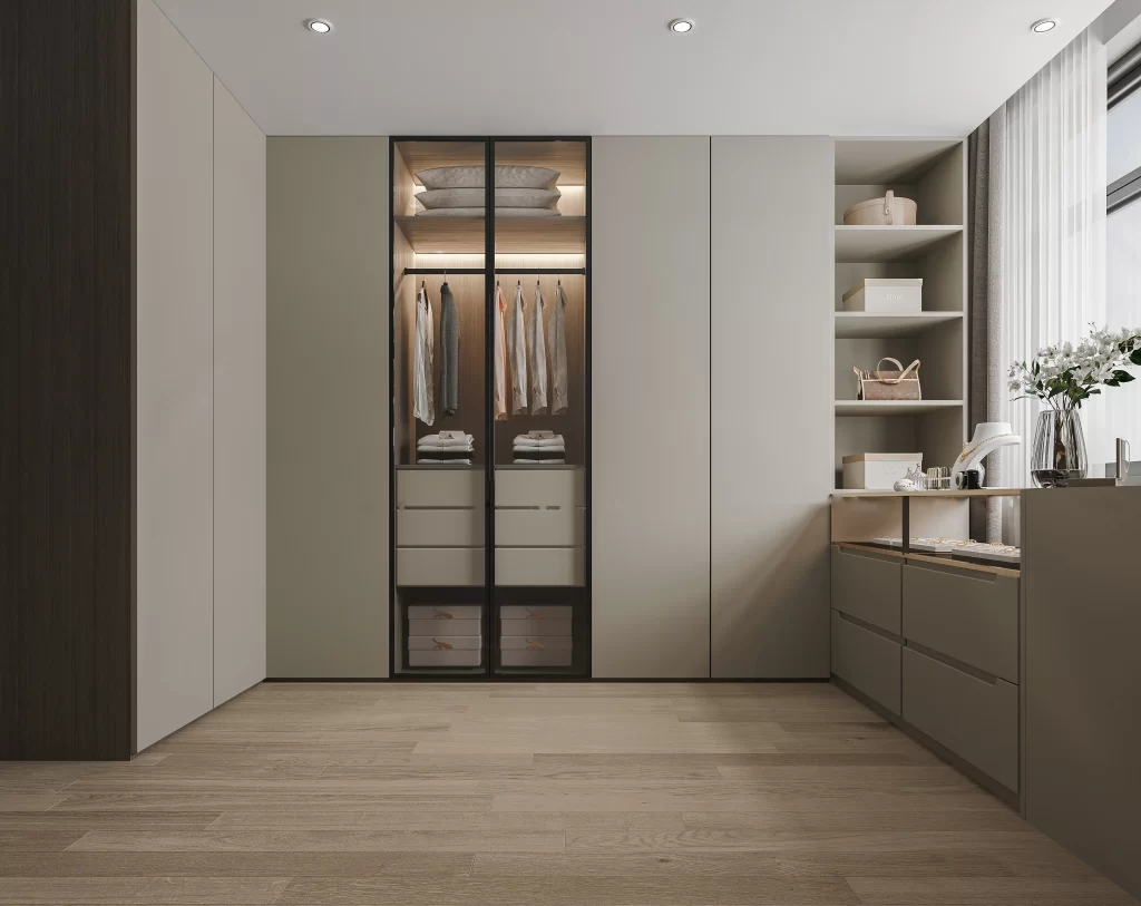 Modern Minimalist Bedroom Neutral Wood