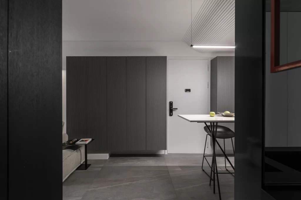 Modern Minimalist Kitchen Monochrome Neutral Black White