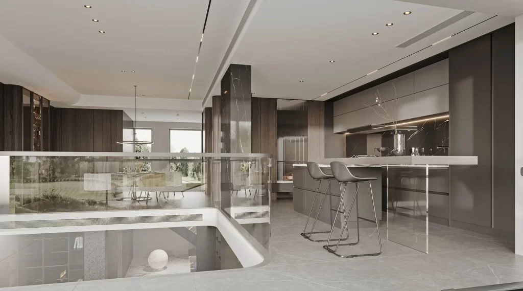 Modern Minimalist Kitchen Neutral Gray