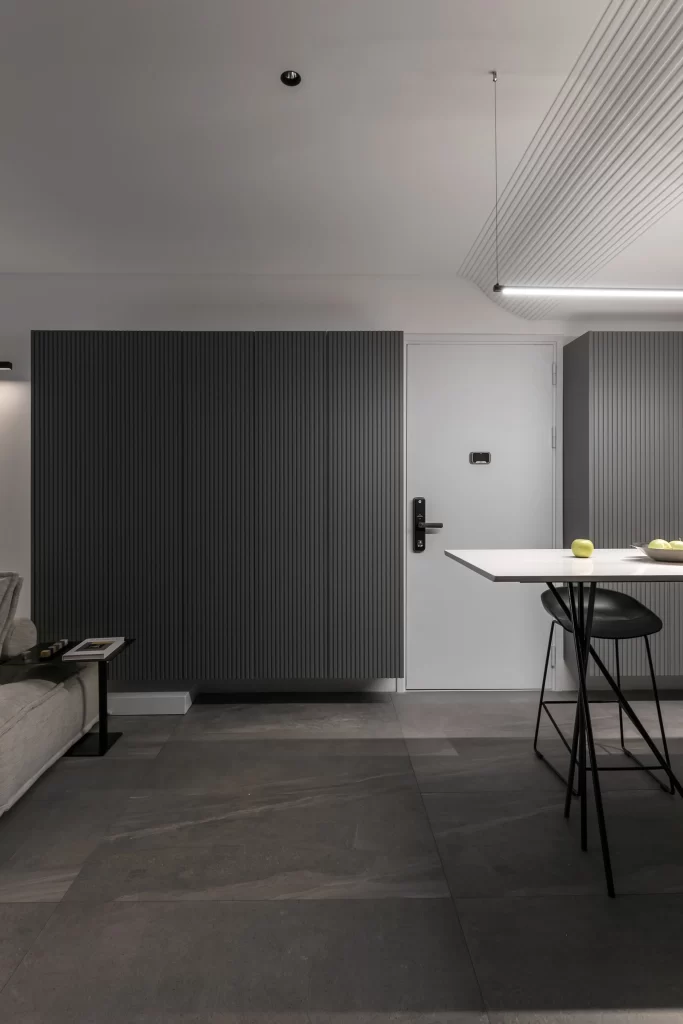 Modern Minimalist Kitchen Neutral Gray Black White