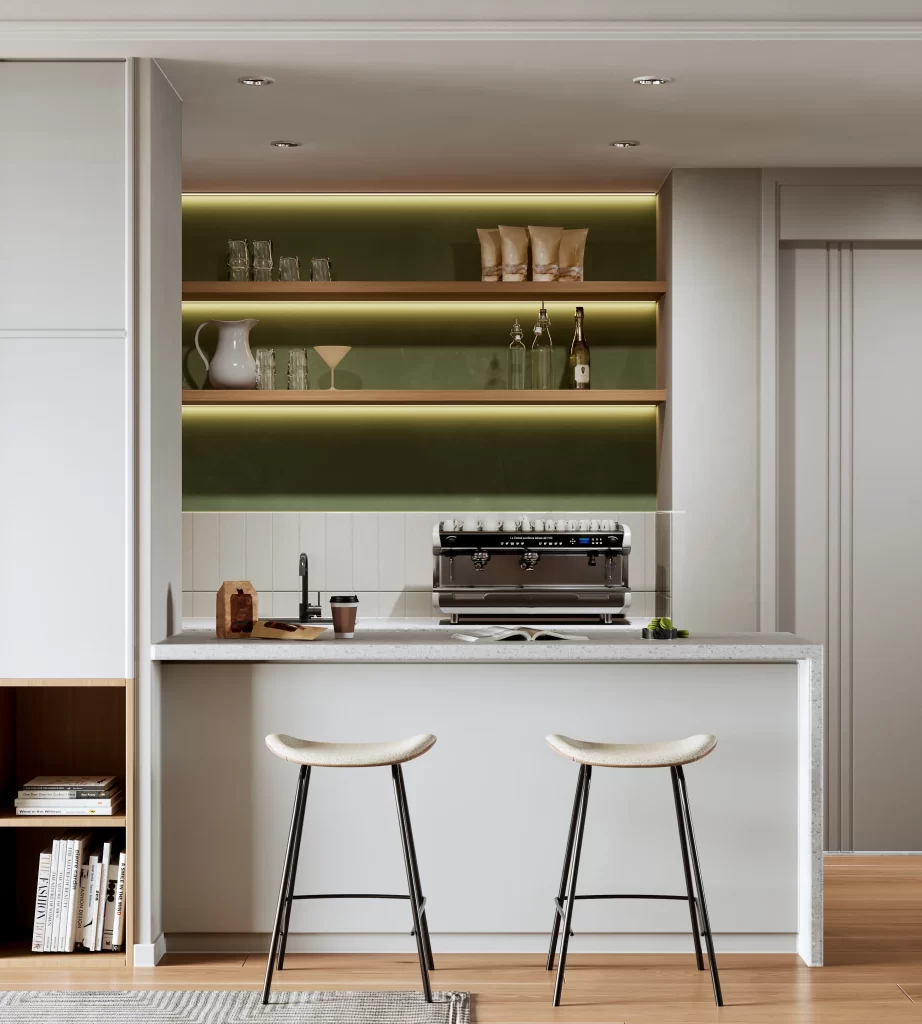 Modern Minimalist Kitchen Neutral White Wood