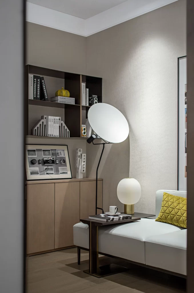 Modern Minimalist Living Room Beige Neutral Light Wood