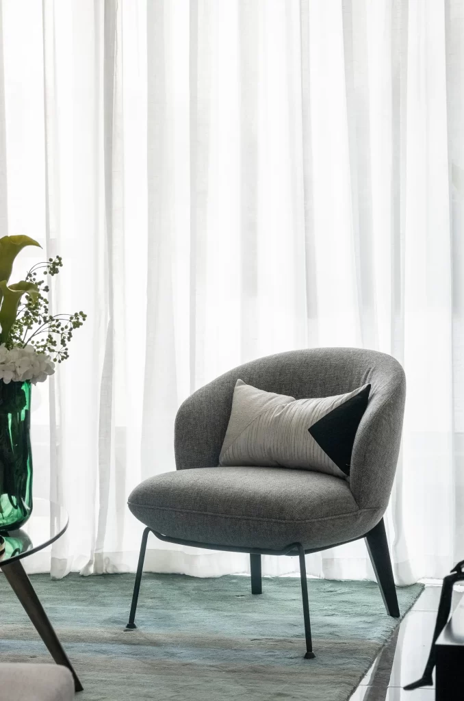 Modern Minimalist Living Room Grey White Neutral Black