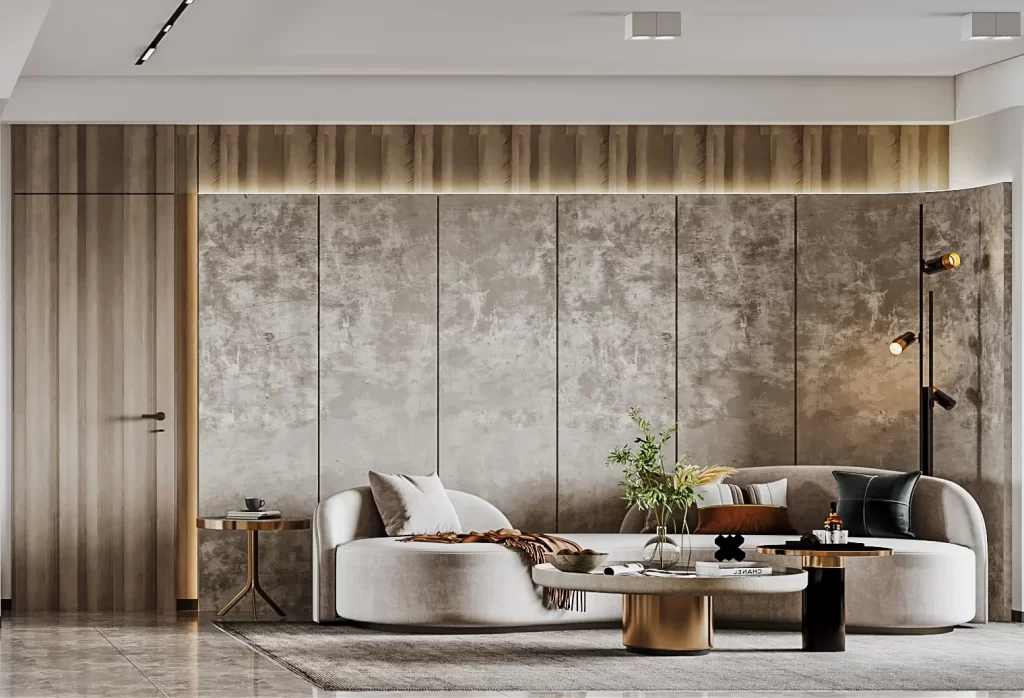 Modern Minimalist Living Room Neutral Gray Beige