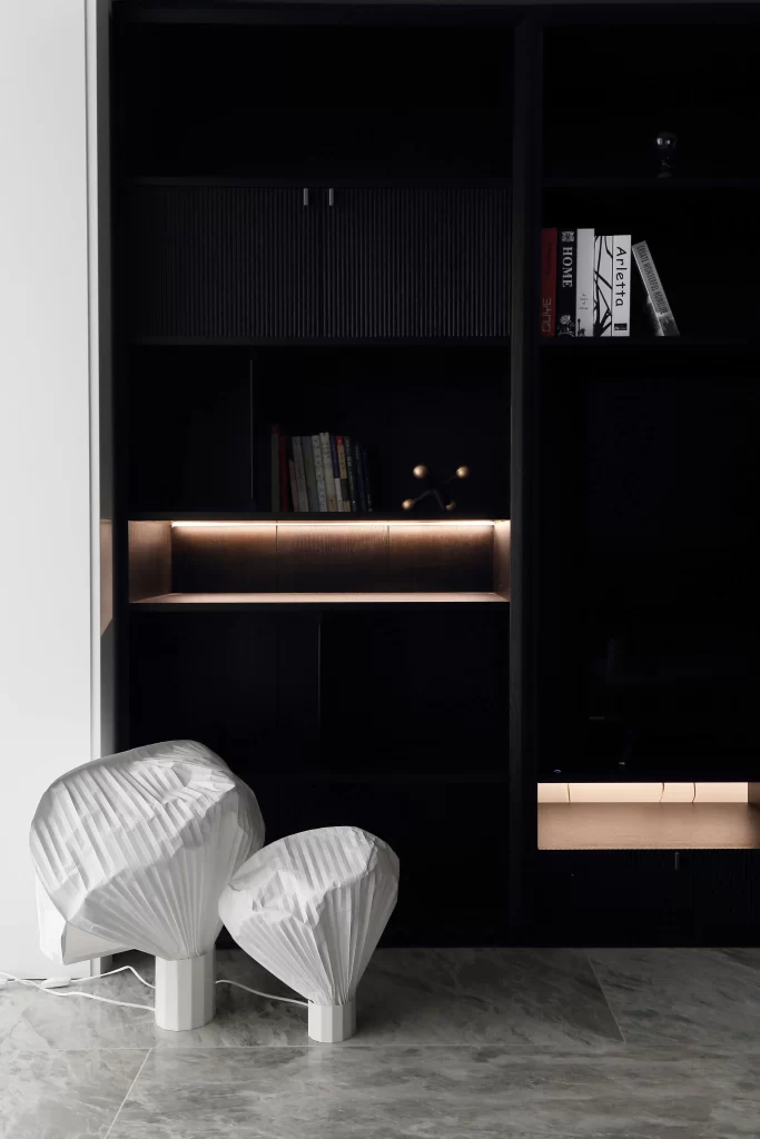 Modern Minimalist Study Black White Neutral Geometric