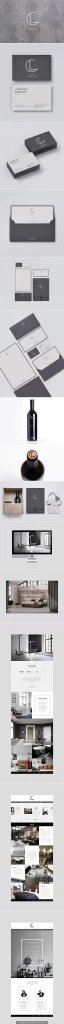 Modern Packaging Design Minimalist Black White Luxury Branding