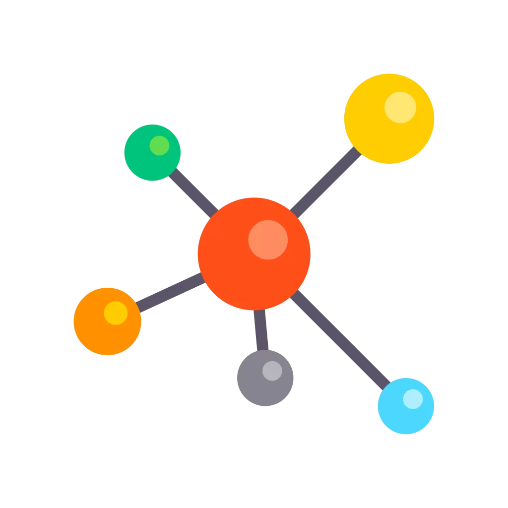 Molecular Structure Atoms Bonds Colors
