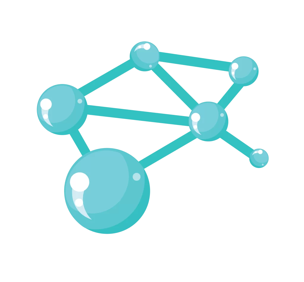 Molecular Structure Atoms Bonds Network