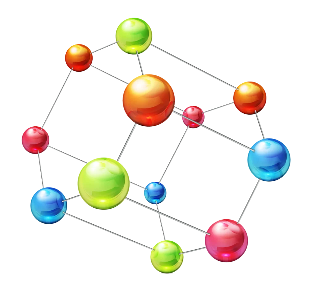 Molecular Structure Atoms Bonds Spheres Network