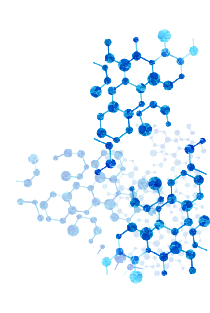 Molecular Structure Blue Atoms Bonds Chemistry