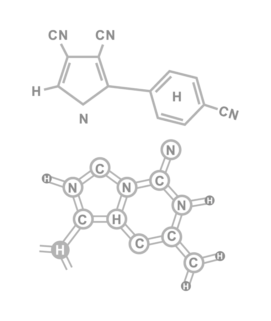 Molecular Structure Chemical Bonds Atoms Carbon Nitrogen